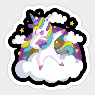 Unicorn dancing Sticker